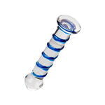 Нереалистичный фаллоимитатор Sexus Glass, стекло, прозрачный, 17 см