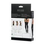 Чулки Glossy LOTIS из материала Wetlook, черный, S