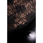 Платье Glossy Lulu из материала Wetlook, черное, M