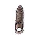 Насадка ToyFa XLover, для увеличения размера, TPE, черная, 15,5 см
