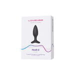 Анальная втулка LOVENSE Hush 2 (S), силикон, черная, 12,1 см