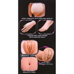 Кукла надувная с вибрацией, 2 любовных отверстия Hot Lucy Lifesize Love Doll