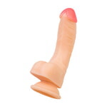 Реалистичный фаллоимитатор RealStick Nude Nash, PVC, телесный, 18 см