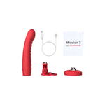 Дилдо-вибратор LOVENSE Mission 2 с технологией Touch-Sense, силикон, красный, 20 см