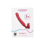 Дилдо-вибратор LOVENSE Mission 2 с технологией Touch-Sense, силикон, красный, 20 см