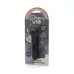 Вибропуля Unihorn USB - Wild Spirit со стимуляцией язычком, черный